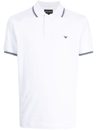 Logo Cotton Polo Shirt - Emporio Armani - Modalova