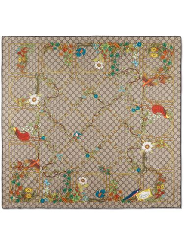 GUCCI - Printed Silk Foulard - Gucci - Modalova