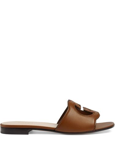 GUCCI - Gucci Cut Leather Sandals - Gucci - Modalova