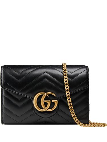 GUCCI - Gg Marmont Leather Mini Bag - Gucci - Modalova