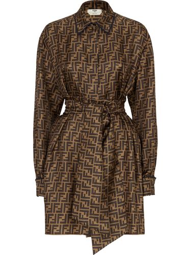 FENDI - Ff Silk Shirtdress - Fendi - Modalova