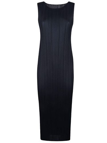 Pleated Long Dress - Pleats Please Issey Miyake - Modalova