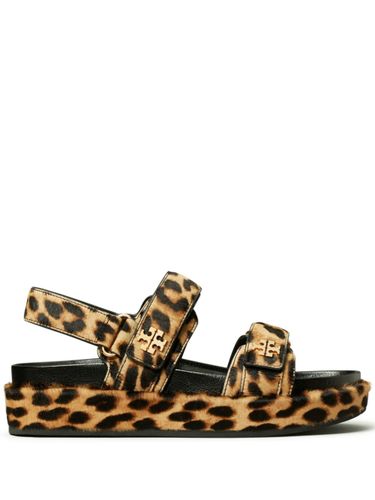 Kira Leopard Print Sandals - Tory Burch - Modalova