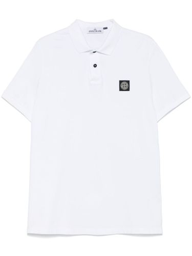 Logo Cotton Polo Shirt - Stone Island - Modalova