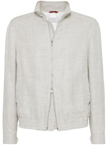 Water Resistant Linen Blend Jacket - Brunello Cucinelli - Modalova