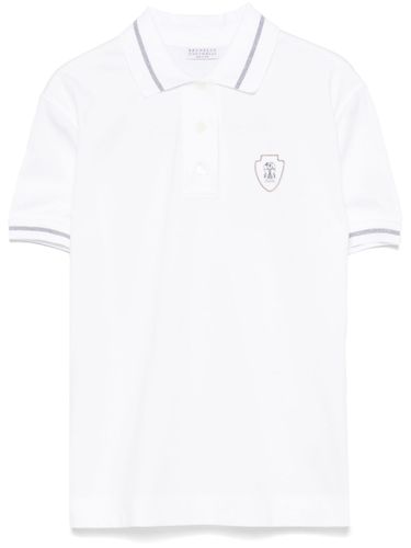 Logo Cotton Polo Shirt - Brunello Cucinelli - Modalova