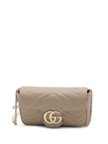 GUCCI - Gg Marmont Leather Mini Bag - Gucci - Modalova