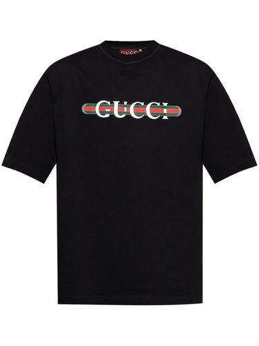 GUCCI - Logo Cotton T-shirt - Gucci - Modalova