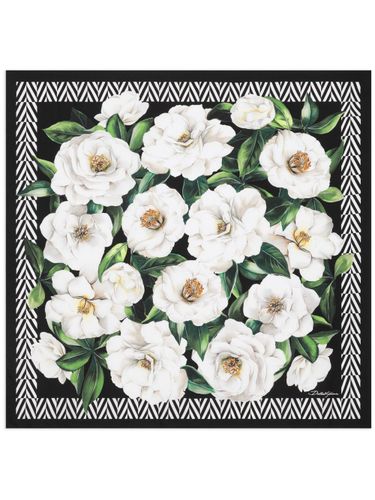 Printed Silk Foulard - Dolce & Gabbana - Modalova