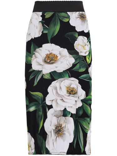 Printed Midi Skirt - Dolce & Gabbana - Modalova