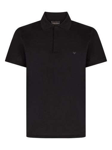 Logo Cotton Polo Shirt - Emporio Armani - Modalova