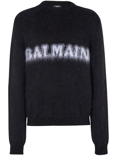 BALMAIN - Wool Sweater With Logo - Balmain - Modalova