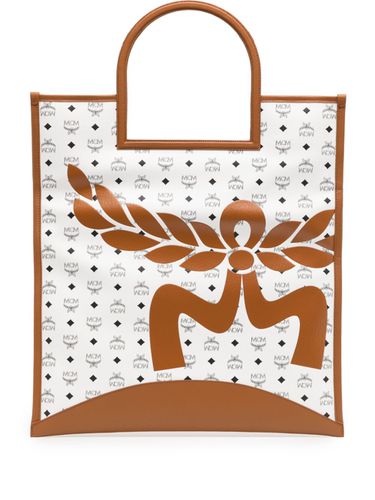 MCM - Shopping Bag With Logo - Mcm - Modalova