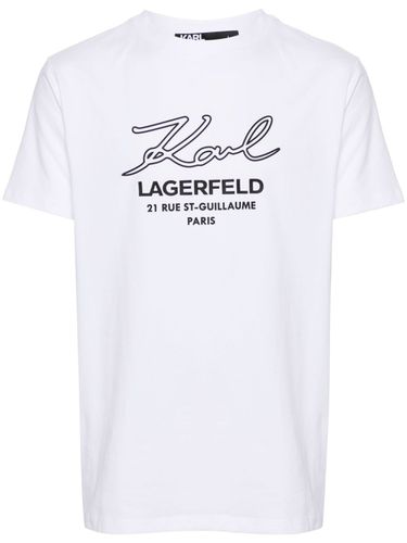 T-shirt With Lettering - Karl Lagerfeld - Modalova
