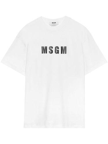 MSGM - Cotton T-shirt With Logo - Msgm - Modalova