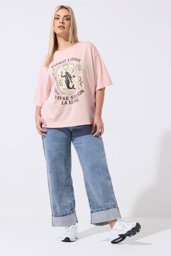 Tshirt Rose Avec Slogan « Espirit Libre » Size 46 - Limited Collection - Modalova