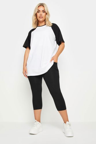Legging Short Noir En Jersey À Poches Size 48 - Yours - Modalova
