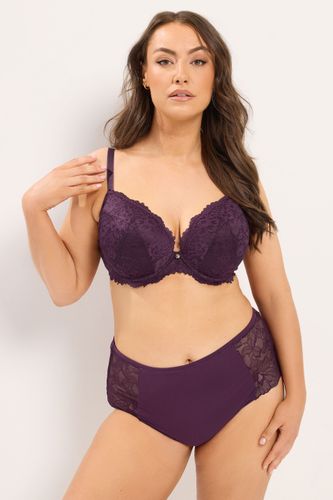 Soutiengorge Rembourré Rouge Vin En Dentelle Anja Size 100D - Yours - Modalova