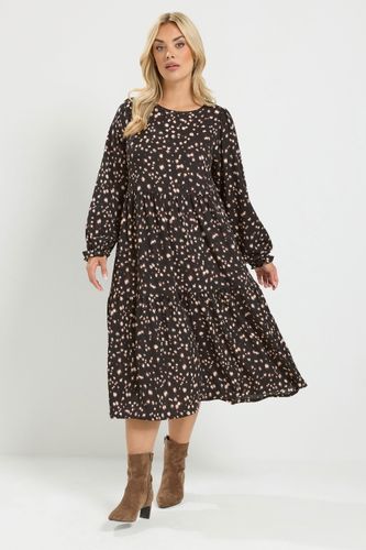 Plus Size Deer Print Maxi Dress Size 42 - Yours - Modalova