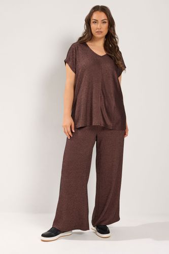 Pantalon Habillé Marron Chocolat Size Regular > 44 - Yours - Modalova