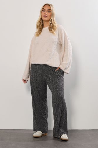 Pantalon Large Côtelé Gris Chiné Size 42 - Yours - Modalova