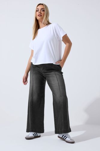 Yours Jean Noir Délavé À Coutures Apparentessize 42 - Limited Collection - Modalova