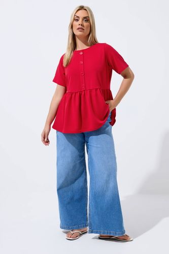 Top Rouge À Basque Size 44 - Limited Collection - Modalova