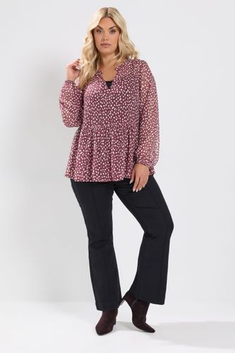 Blouse Bordeaux À Pois Size 44 - Yours - Modalova