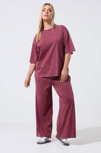 Top Rouge Délavé À Coutures Apparentes Size 50-52 - Limited Collection - Modalova