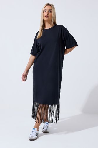Robe De Plage À Pampilles Noir Size 58-60 - Limited Collection - Modalova
