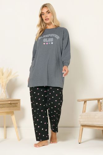 Ensemble De Pyjama À Jambe Large Gris « Sleepover Club » Size 50-52 - Yours - Modalova