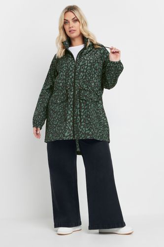 Veste Parka Légère Verte Léopard Size 46 - Yours - Modalova
