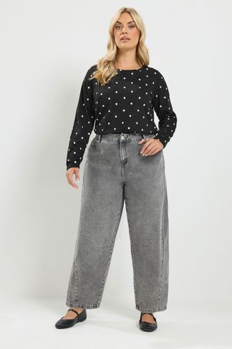 Yours Jean Barrel Gris Size 42 - Yours - Modalova