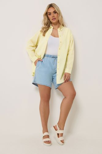 Chemise Texturée Jaune À Rayures Size 44 - Yours - Modalova