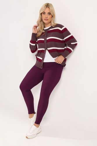 Legging Côtelé Bordeaux Size 40 - Yours - Modalova