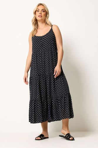 Robe Longue Noire À Volants Size 42 - Yours - Modalova