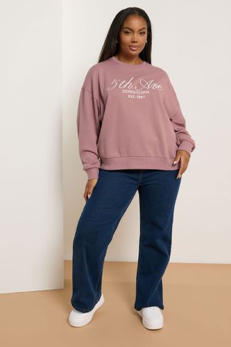 Sweatshirt Brodé Rose « 5Th Ave »Size 44 - Yours - Modalova