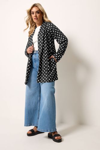 Yours Blazer Noir À Pois Size 42 - Yours - Modalova