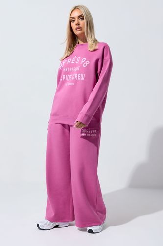 Sweatshirt Rose Avec Slogan « Après 98 » Size 48 - Limited Collection - Modalova