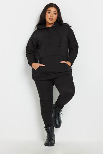 Pull À Capuche Noir Manches Longues Size 58-60 - Yours - Modalova