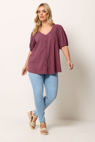 Blouse Texturée Rose Poudrée Size 50-52 - Yours - Modalova