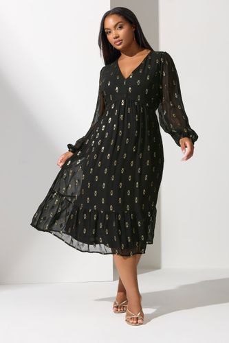 Robe Milongue Noire À Sequins Size 42 - Yours London - Modalova