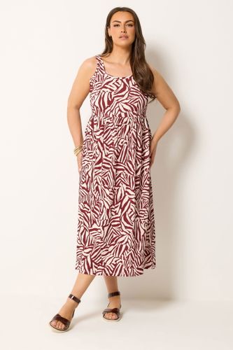 Robe Babydoll Texturée Zébré Size 44 - Yours - Modalova