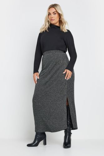 Jupe Argentée Midaxi Métallique À Fente Size 50-52 - Yours - Modalova
