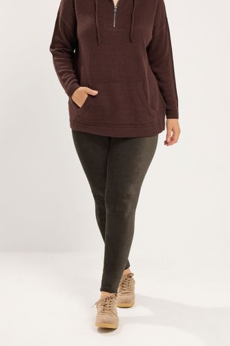 Legging En Velours Côtelé Marron Chocolat Size 42 - Yours - Modalova