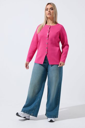 Cardigan En Maille Compacte Rose Cobalt Size 62-64 - Limited Collection - Modalova