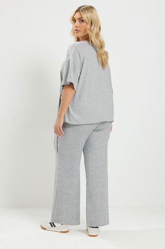 Ensemble Pantalon Gris À Nouer À La Taille Size 50-52 - Yours - Modalova