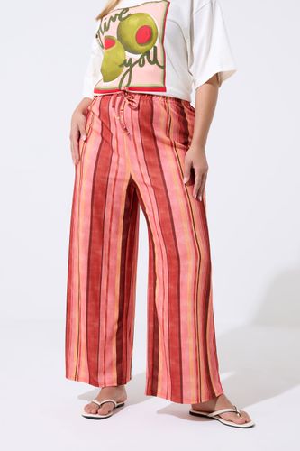 Pantalon Large Rouge À Rayures Size 40 - Limited Collection - Modalova