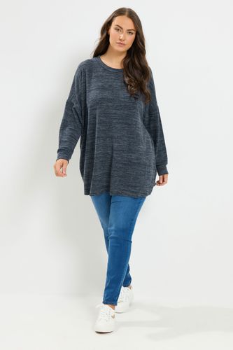 Yours Pull Doux Bleu Size 54-56 - Yours - Modalova