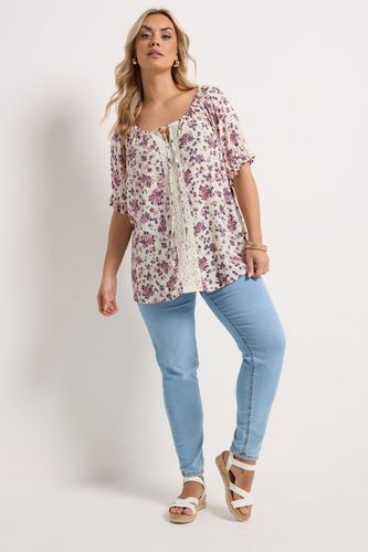 Top Marron Nature À Motif Floral Discret Size 44 - Yours - Modalova